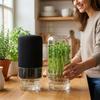 Clear Glass Mason Jar Sprouting Lid Kit Blackout Sleeves Drain Cover Glass Sprout Growing Set Breathable Dual-layer Drainage