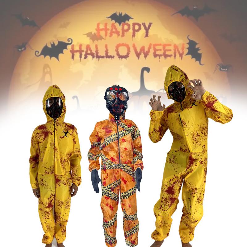 Ond Halloween Resident Cosplay Beskyttelsesdrakt Hodeplagg Gassmaske Voksne Barn