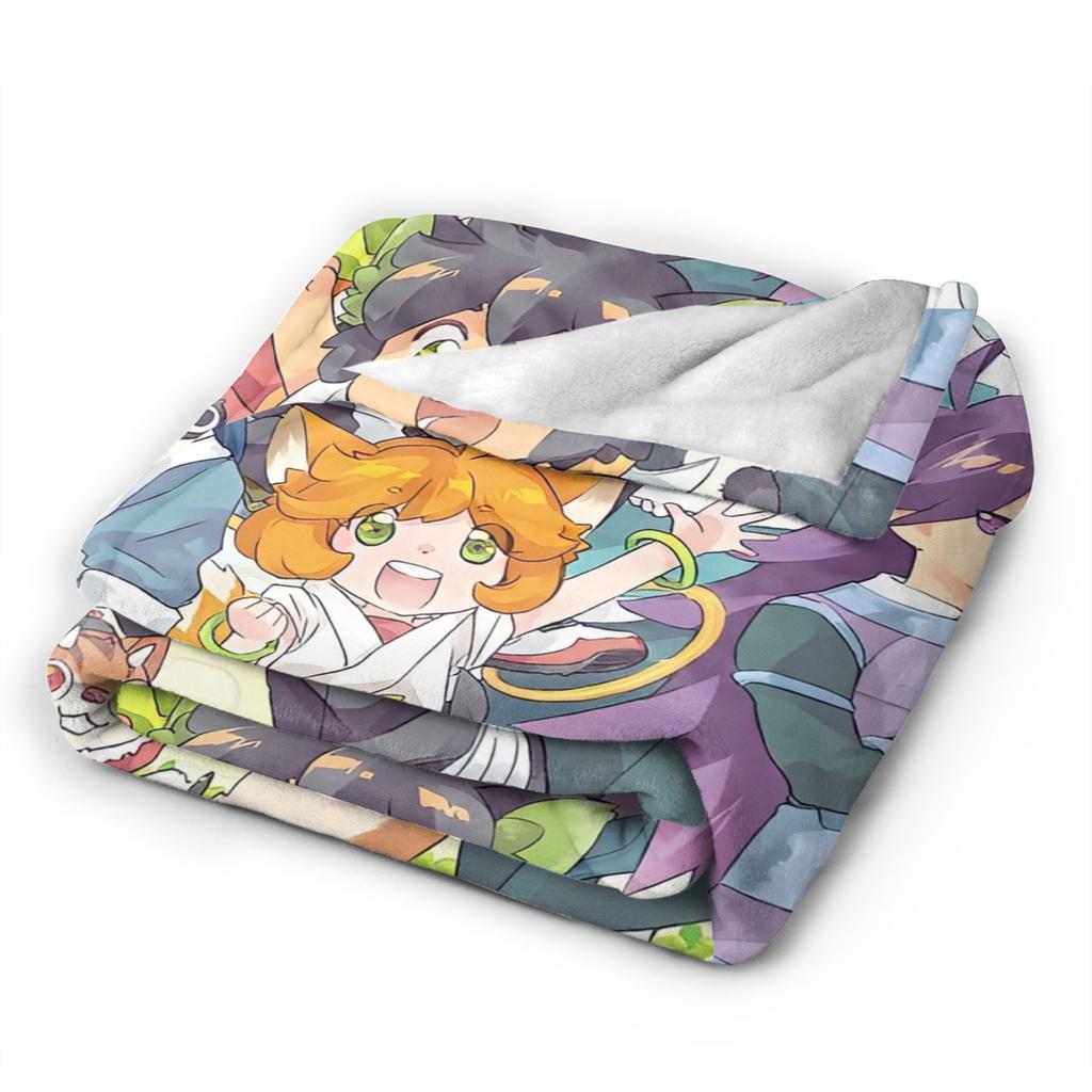 The Legend Of Hei Anime Blanket  Camping Flannel Throw Blanket For Living Room Soft Custom Quality Bedspread Birthday Present