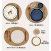 Nordic Ins Linen Woven Placemat Straw Coaster Japanese Cotton and Linen Bowl Mat Pot Mat Dining Table Household Insulation Mat