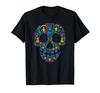 Disney Pixar Coco Miguel Hector Ernesto Colorful Skull Logo T-Shirt