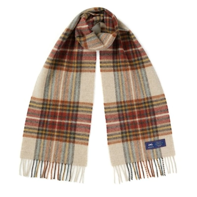 ABRAHAM MOON Merino Wool Muffler 25cm - Oatly Rust