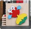Wooden 3D Puzzle for Toddlers (1-3 Years) - Early Education & Intellectual Development Toy for Boys and Girls