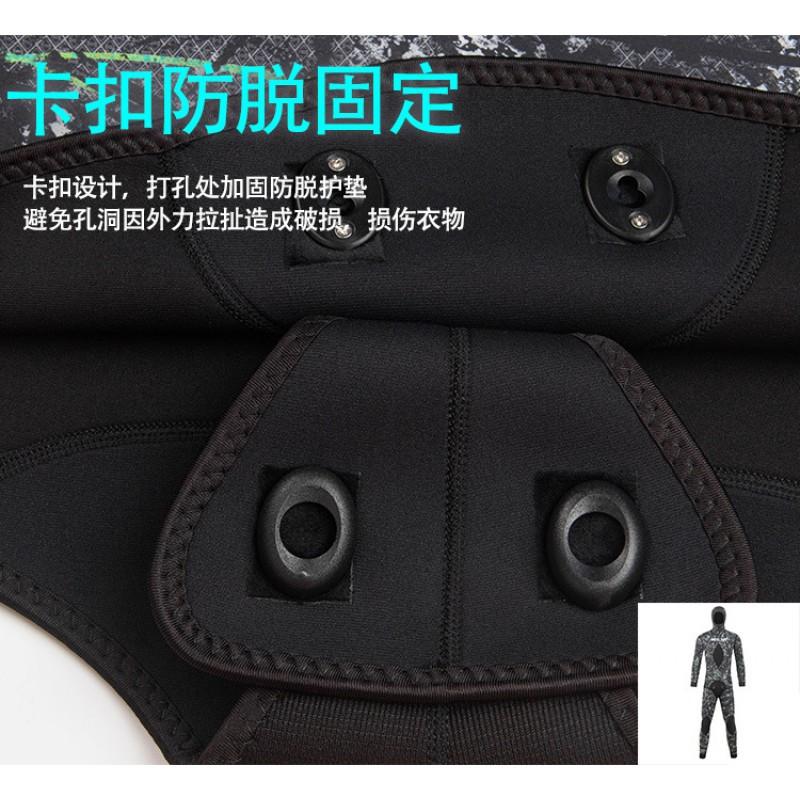 Herren 3mm 5mm Neopren Neoprenanzug Set Mit Kapuze Separater Anzug Freitauchen Surfen Schnorcheln Angeln Warmwasser Sportarten