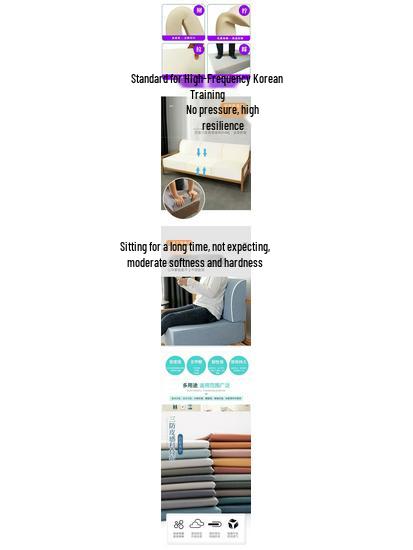 50D High-Density Sponge Sofa and Bay Window Cushion - Thickened and Hardened Rosewood Design