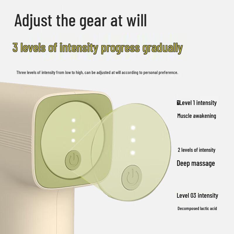 HEZHENG Portable Fascia Massage Gun CN plug (adapter included)