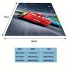 1pc Cras Printing Blanket - Soft, All-Season Throw for Living Room, Bedroom,Personalized Gift with Adorable Cartoon Design