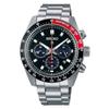 Seiko Watch PROSPEX SBDL099 Mens Wristwatch Made Japan Solar SPEEDTIMER Series Tachymeter Bezel Chronograph Date Calendar Black Dial Stainless Steel