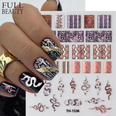 Punk Nagel Aufkleber Cameo Nail Art Aufkleber bunte Slider Maniküre Dekor