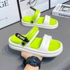 Fashion Summer slippers for men and women Comfortable platform sandals Beach sandals Flip-flops Indoor family slide-proof bathroom shoes