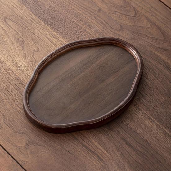 Bamboo Serving Tray Fruit Platter Tea Cup Storage Tray Multi-Purpose Snack Platter for Fruit