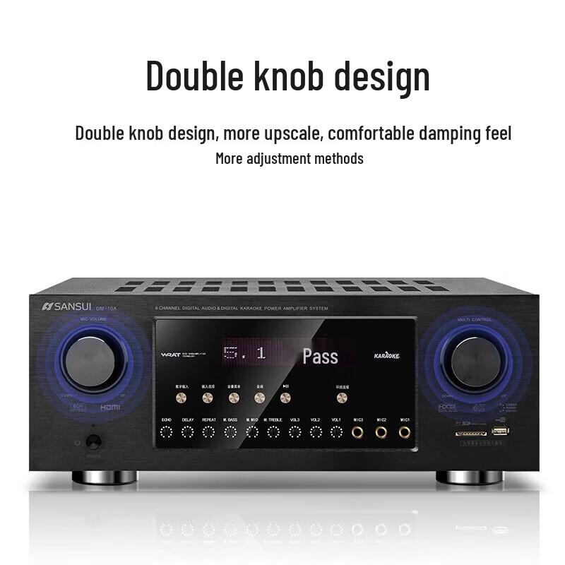 SANSUI DM-10A 5.1 Channel Home Theater Amplifier CN Plug (adapter Included)