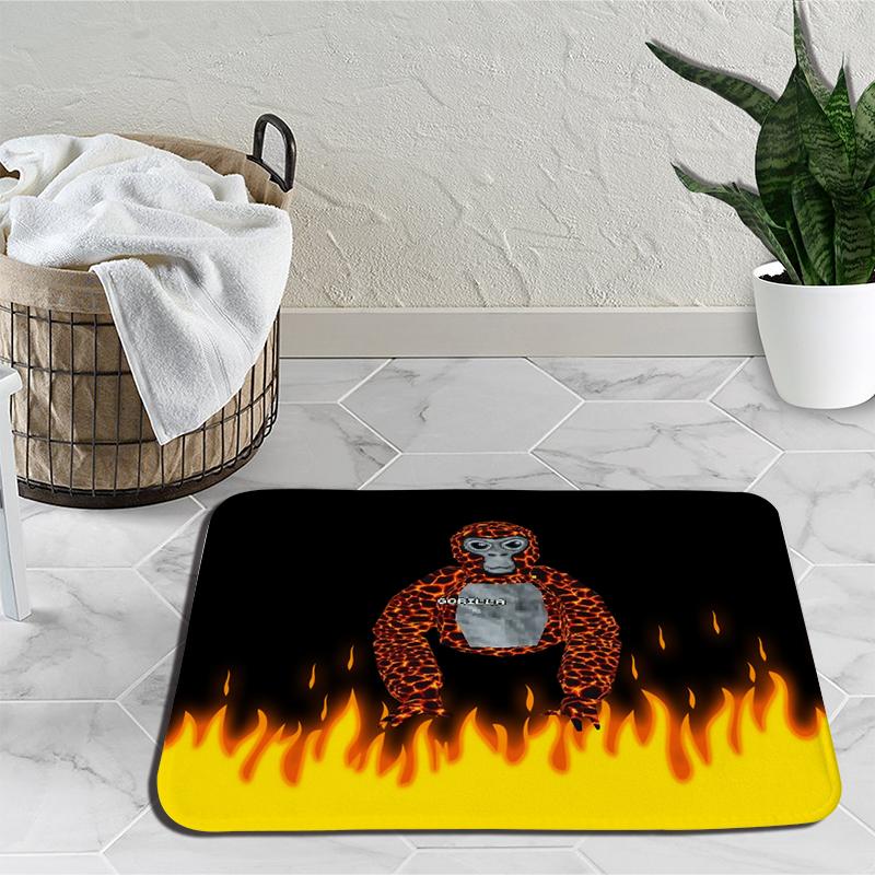 Gorilla Tag Monke Carpets for Living Room Cartoon Monkey Bedroom Decor Bedside Carpet Home Plush Rugs Fluffy Soft Lounge Rug Floor Mat