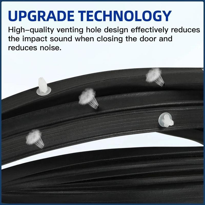 Front Left/Right Side Door WeatherStrip Rubber Seal for Honda Accord Sedan 2003-2007 OEM 72365-SDA-A01 72325-SDA-A01