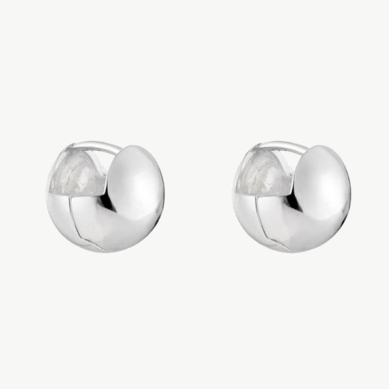 MERCURY [silver 925] Silver Ball Hoop Earring