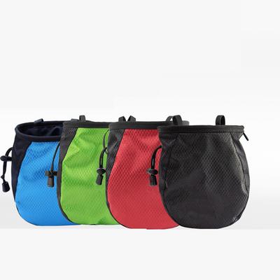 Bolsas de almacenamiento de polvo de magnesio para gimnasio de escalada con cinturón ajustable de 1,2 m bolsa de tiza para exteriores de gran capacidad