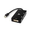 V7 Mini DisplayPort To VGA/DVI/HDMI Adapter V7 V7MDP-VGADVIHDMI-1E Black