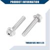 Stainless Steel Exhaust Manifold Bolt Stud Hardware for Ford 4.6 5.4 Liter V8 2 Manifolds/Front/Durable / 16 Pcs