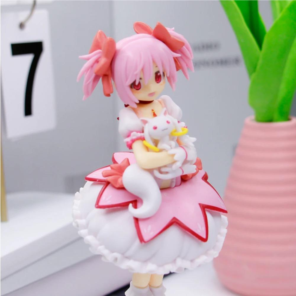 18CM Puella Magi Madoka Magica Aniem Figurka Kaname Madoka Magická Dívka PVC Anime Akční Figurky Model Anime Kreslený Model Hračka Dárek