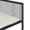 17 pc Outdoor Dining Set with Cushions Black Poly Rattan
