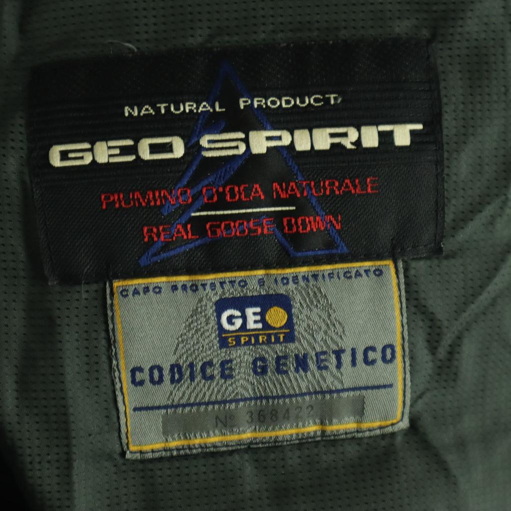 GEO SPIRIT made in Italy Langarm Daunenmantel 42 khaki Damen Gebraucht