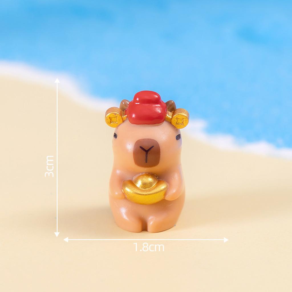 Entzückende Capybara Figur Harz Blind Box Desktop Deko Cartoon Stil