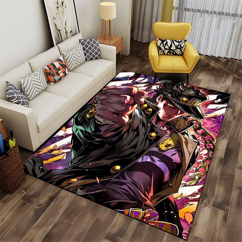 Anime Style Hero with Chains suitable as a non-slip mat for the living room or bedroom sofa