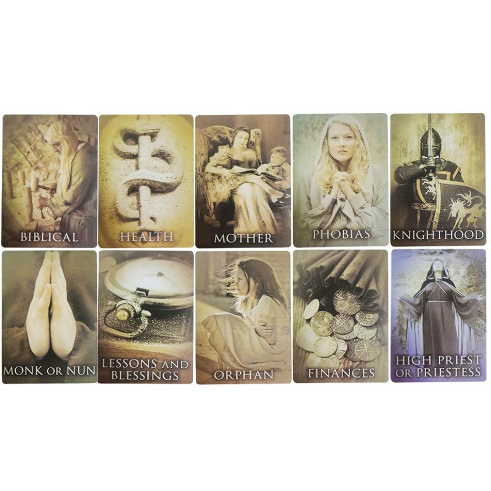 Talia kart wyroczni z poprzednich wcieleń 12*8.6cm W sztywnym pudełku 44 szt. Kart wyroczni z przewodnikiem dla początkujących