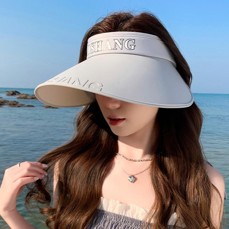 

Летняя пляжная шляпа от солнца с УФ-защитой, шляпа от солнца для велоспорта и активного отдыха, шляпа от солнца с открытым верхом, женская шляпа от солнца с защитой лица
