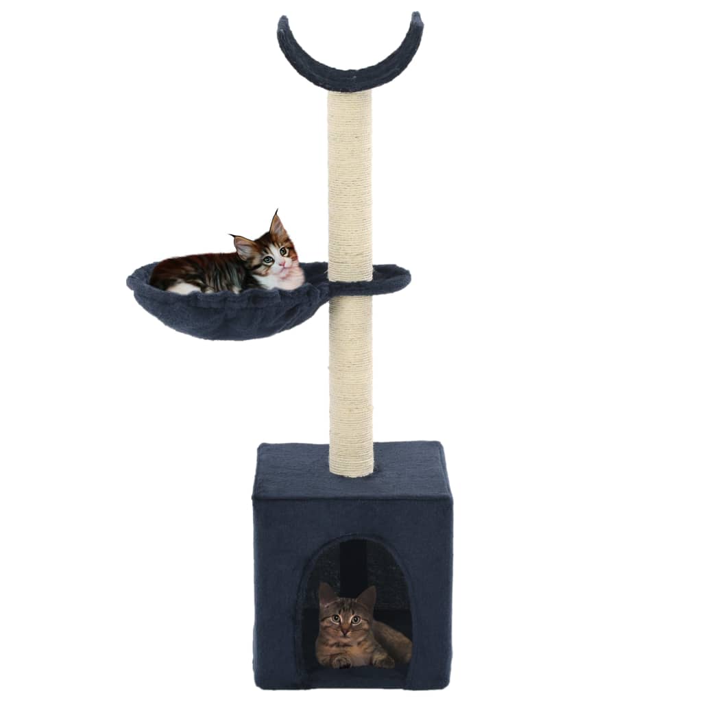 Cat Scratching Post with Sisal Scratching Posts 105 cm Blue