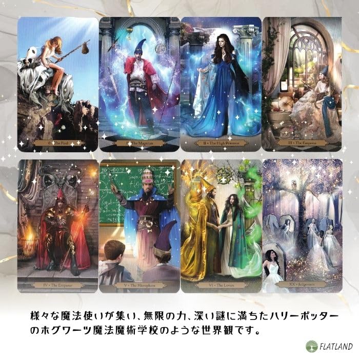 Wizards Tarot Tarot Reading Instructions Instruction Manual Authentic Tarot Cards (Japanese Included) (78 Cards)