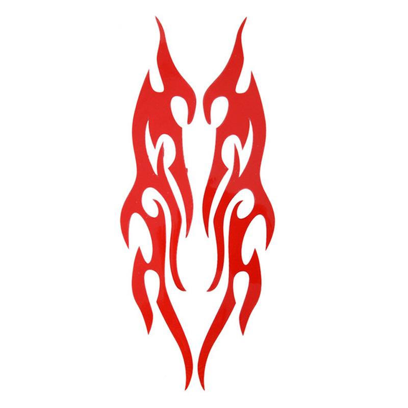 Car Stickers Modified Flame Reflective Sticker Auto Exterior Accessories Decals Moto Body Decor Voiture Supplies