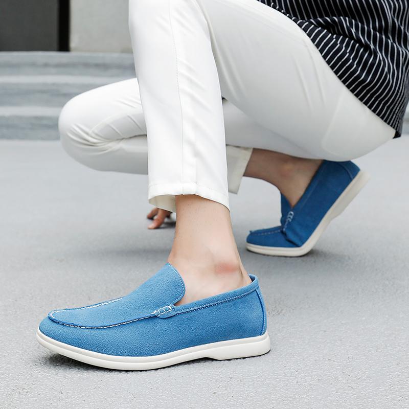 Fashion Men Business Loafers European and American Casual Soft Leather Lightweight Driving Fashion Shoes British Gentleman Shoes Men