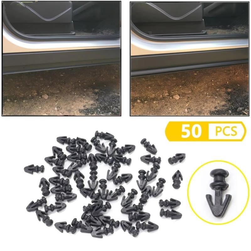 Automotive Accessories Sill Sealing Strips Clip Rivet Auto Fastener Clips for MK2 MK3 MK4 Lower Weatherstrip Door Seal
