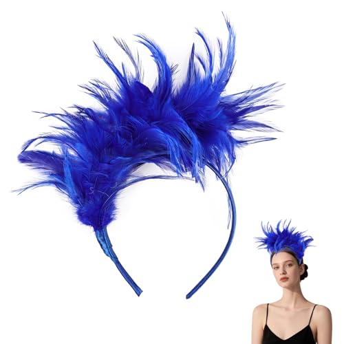 Feather Headband for Women Feather Fascinator Headband Cocktail Wedding Party