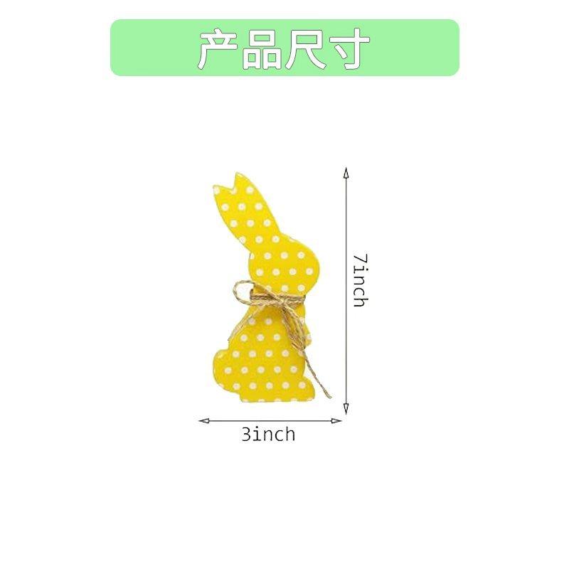 Neuer Osterhase Holzanhänger Kreativer Hase Tischdekoration Handwerk Heimdekoration Osterparty Geschenk