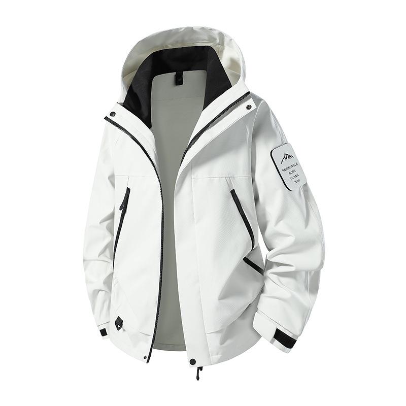 Mountain Windproof Waterproof Hooded Jacket for Outdoor Hiking and Climbing - Unisex