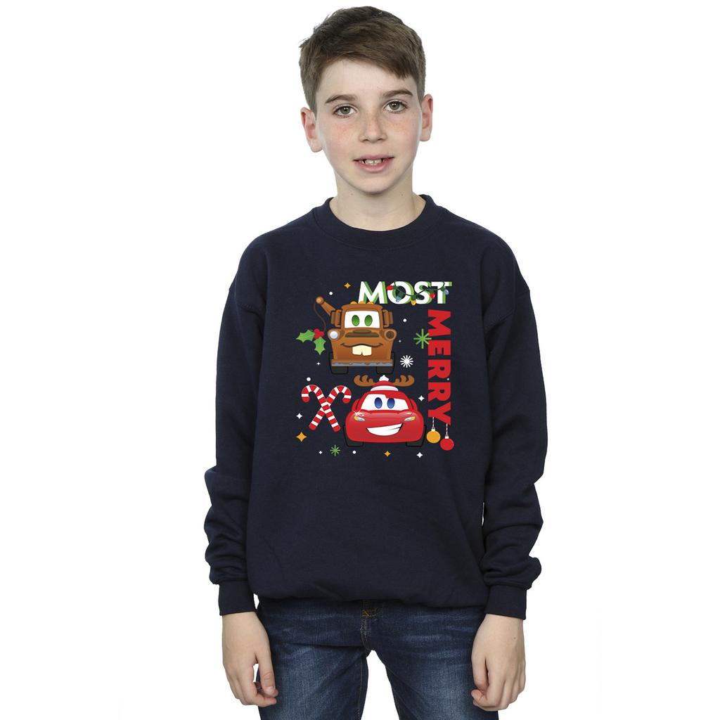 Cars Boys Most Merry Sweatshirt