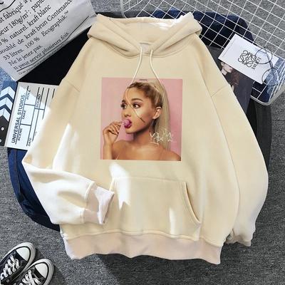 Bluza z kapturem Ariana Grande Harajuku Śmieszna Damska Bluza 90s Ubrania Damskie/męskie Graficzne Pulowery Kaptur Oversize Ulzzang Tumblr