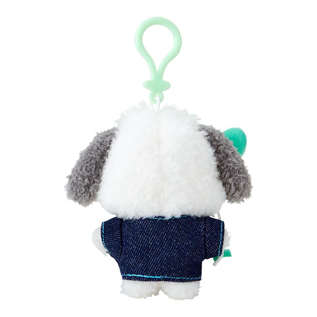 Sanrio Mascot Holder Pochacco Plush Keychain 182672 (Denim Patch)