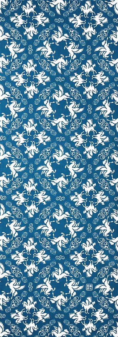 

Dyeing Anbo Hand Towel Zodiac Soaring Night Authentic Dyed Cotton Made in 35cm x 100cm 2026 Year Pegasus, Sky 100% Tokuoka, Japan,
