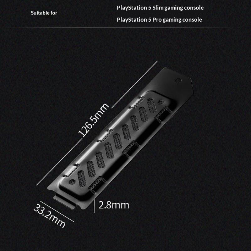 SSD-Kühlkörper-Staubschutz für PS5 Slim/Pro-Spielekonsole M.2 SSD-Erweiterungssteckplatz Kühlloch Aluminiumlegierung Kühlgehäuse