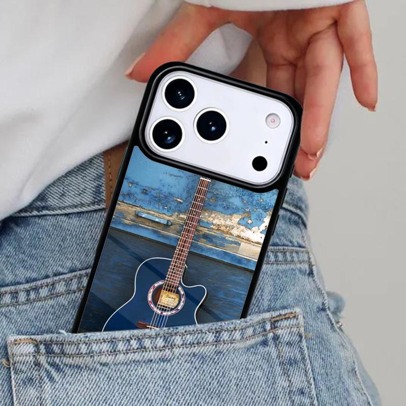Musical Violin Guitar Phone Case for iPhone 17ProMax 12 13 14 15 16e 17 Pro Max Plus Air Cover