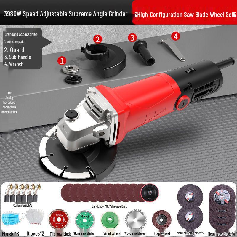 Multifunctional Angle Grinder & Polisher for Household Use