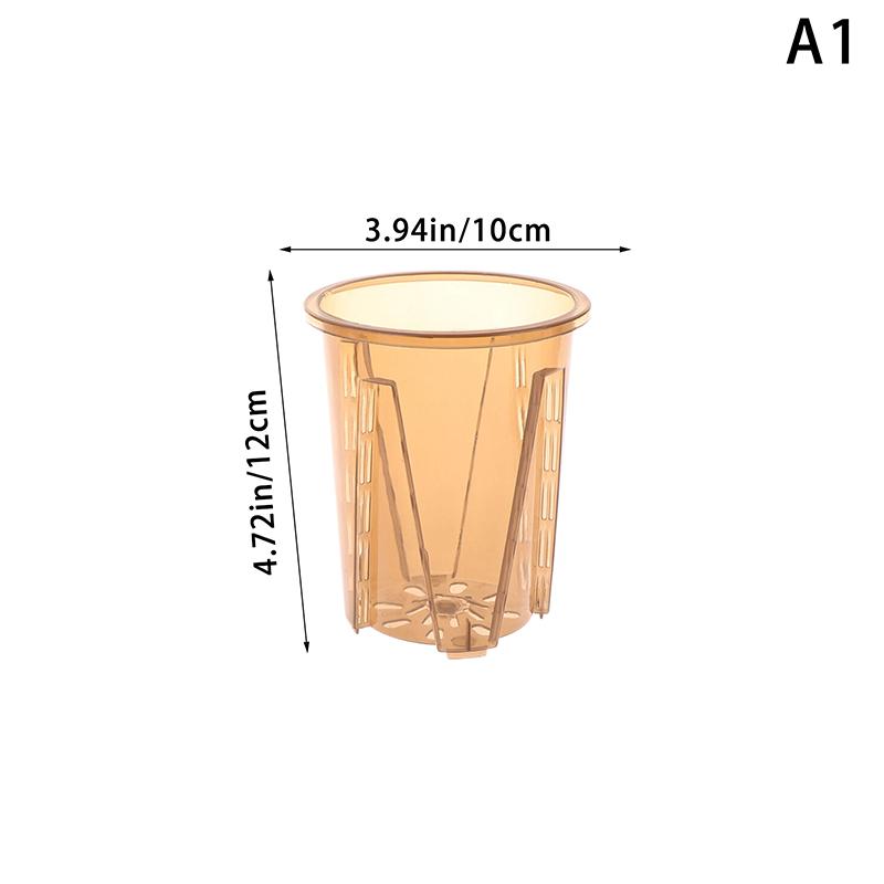 

Пластиковые горшки для контроля корней орхидей с отверстиями Прозрачный цветочный горшок Фаленопсис Орхидея Каттлея Посадка со стомами