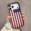 American Flag Pattern Phone Case For iPhone 17 Pro Max 16 15 Plus 14 13 12 11 Pro 16E 17Air XR XS Lychee Textur Soft Cover