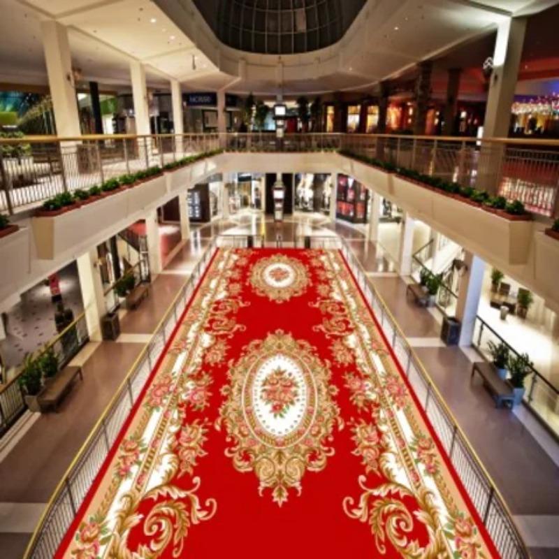 European Long Corridor Carpets for Hallway Living Room Decoration Home Anti-skid Entry Floor Mats Hotel Lobby Stairway Area Rugs