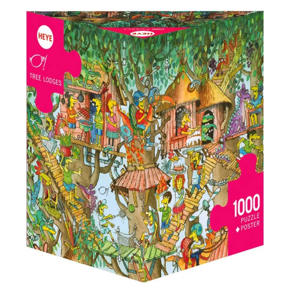 

1000-piece HEYE Puzzle Korky Paul: Tree Lodges, 50x70cm, 29990