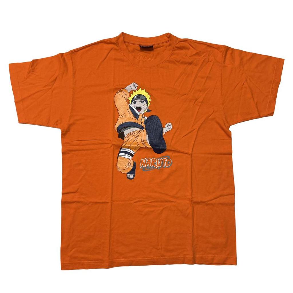[USED] 2000s Naruto Anime T-shirt, Orange, Excellent Condition, Extremely Rare