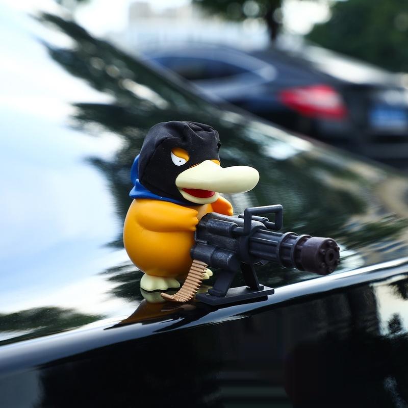 Gatling Psyduck Gun Anime Figure Cross Dressing Toys Pvc Statue Model Collection Decor Creative Peripheral Birthday Gift